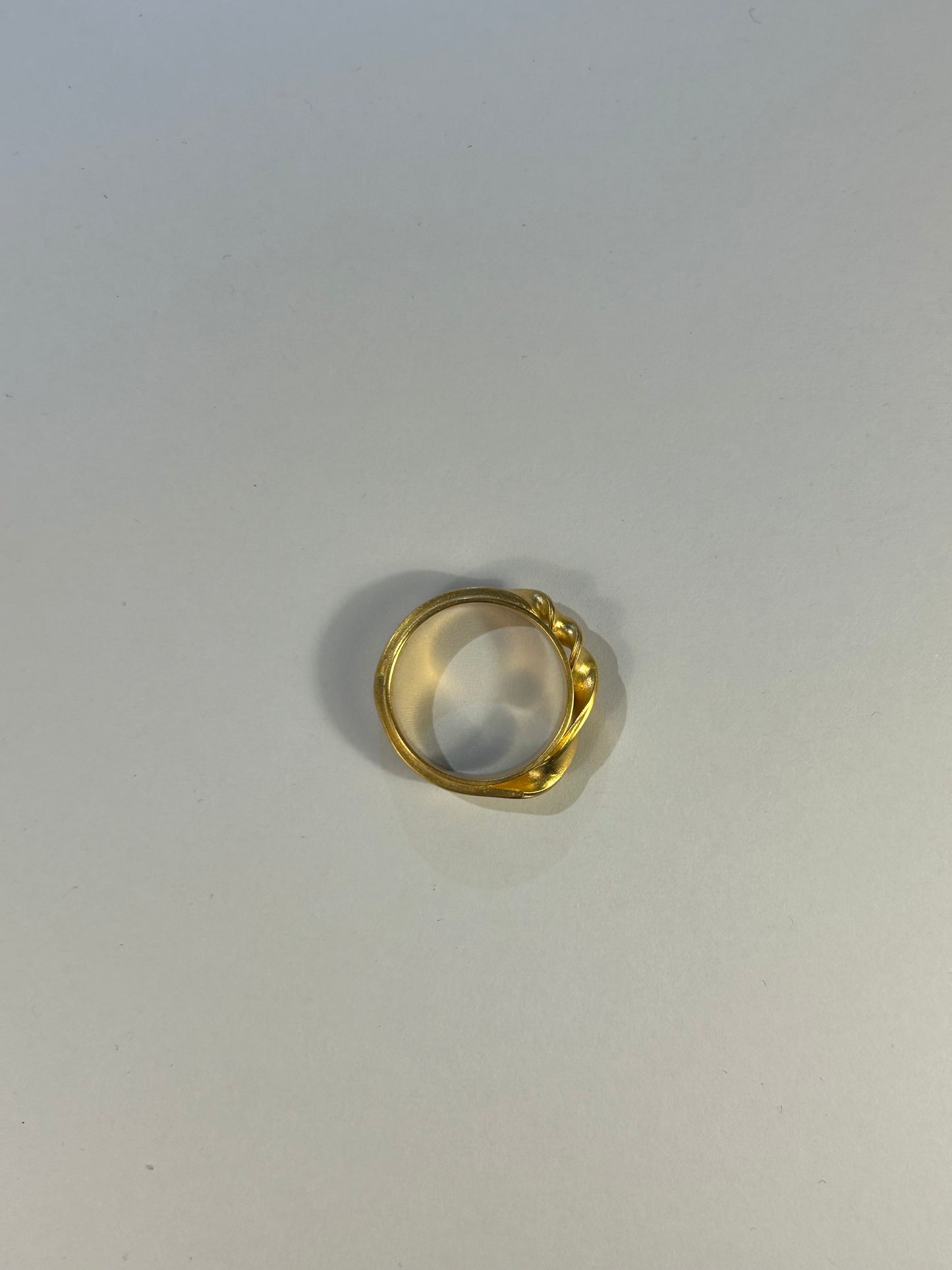 Silberring goldplattiert ( Looping )